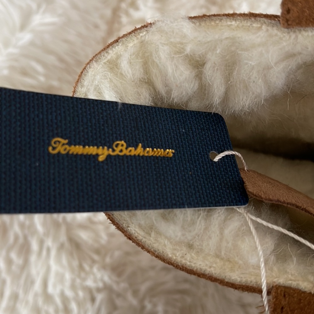 Tommy Bahama Leather/Suede Faux Shearling Boots - Picture 5 of 6
